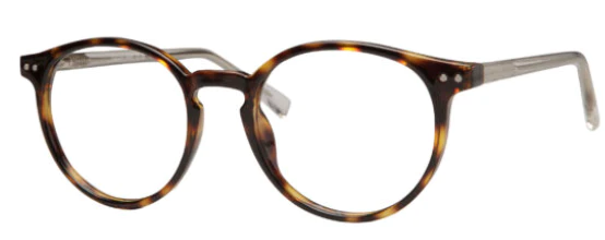 A pair of glasses is shown with no background.