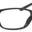 A pair of glasses is shown with no lens.