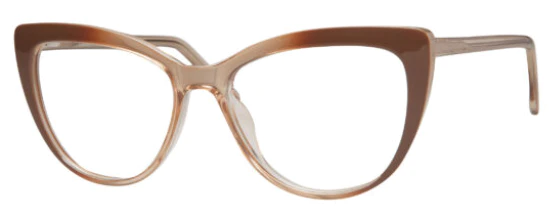 A pair of glasses is shown with the same color.