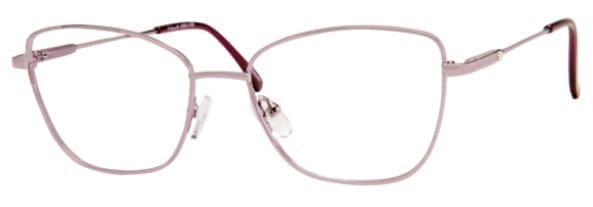 A pair of glasses is shown with no lens.