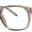 A pair of glasses is shown with the frame in focus.