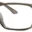 A pair of glasses is shown with no lens.