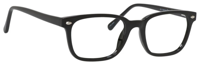 A pair of glasses is shown with the same frame.