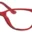 A pair of red glasses is shown.