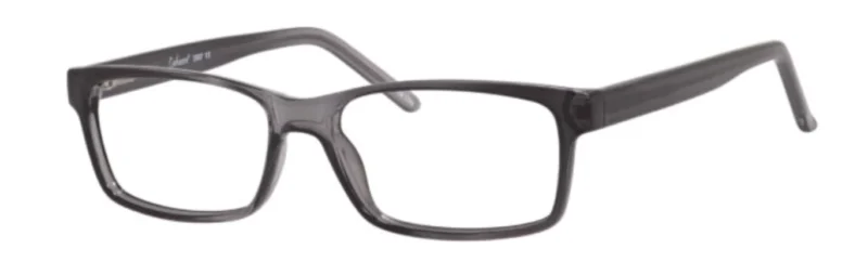 A pair of glasses is shown with no lens.