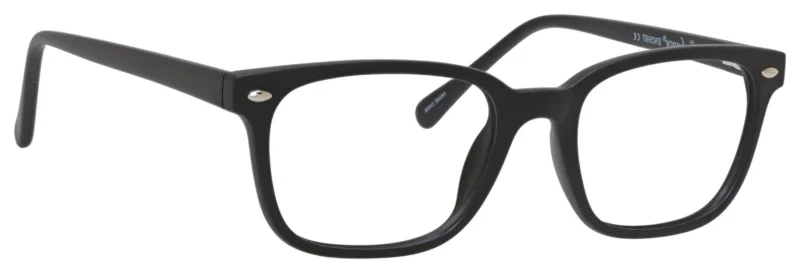 A pair of glasses is shown with the same frame.