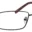 A pair of glasses with brown frames and black rims.