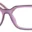 A pair of purple glasses is shown.