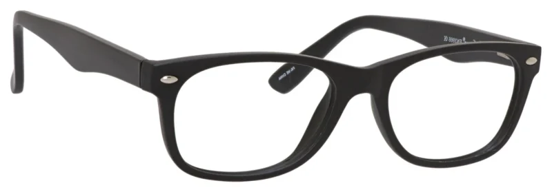 A pair of glasses is shown with no lens.