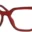 A pair of red glasses is shown.