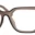 A pair of glasses is shown with no lens.