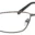 A pair of glasses is shown with black temples.