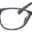 A pair of glasses is shown with the same pattern.