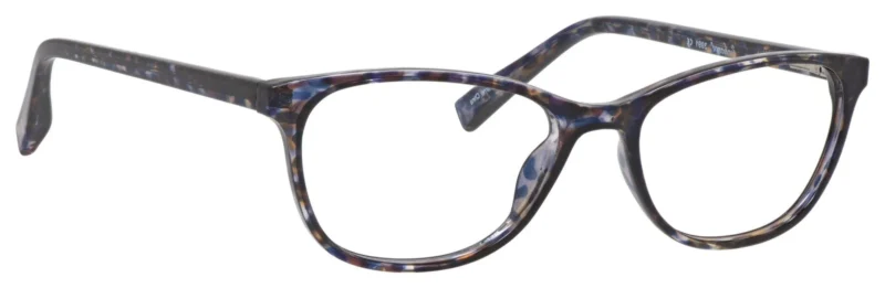 A pair of glasses is shown with the same pattern.