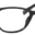 A pair of glasses is shown with no lens.