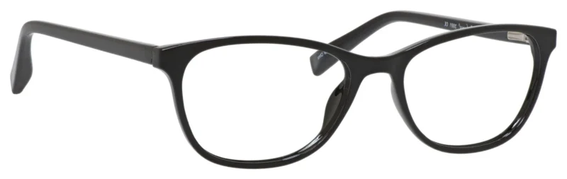 A pair of glasses is shown with no lens.