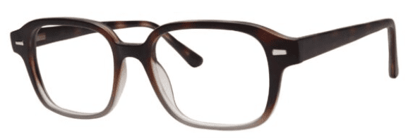 A pair of glasses is shown with the same color as the bottom.