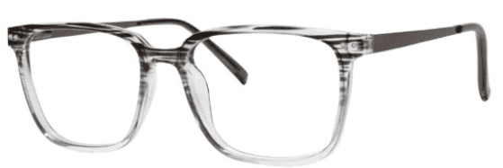 A pair of glasses is shown with the same frame.