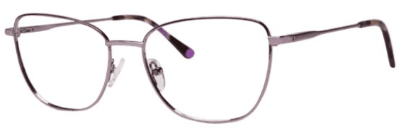 A close up of the side view of glasses.