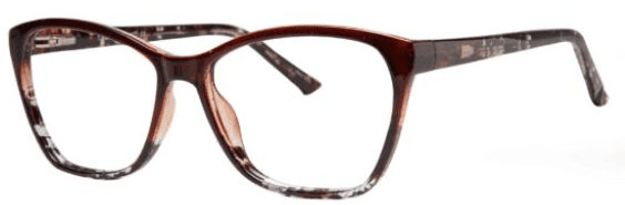 A close up of the side view of glasses