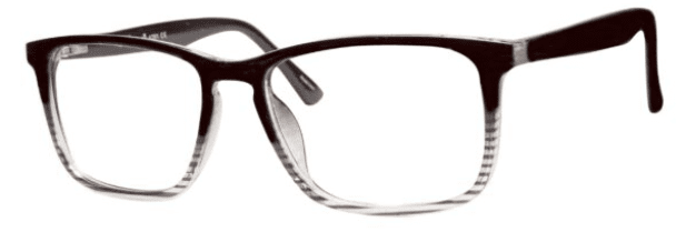 A pair of glasses is shown with the same frame.