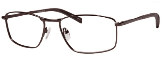 A pair of glasses is shown with no lens.