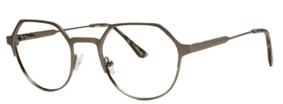 A pair of glasses is shown with the same frame.