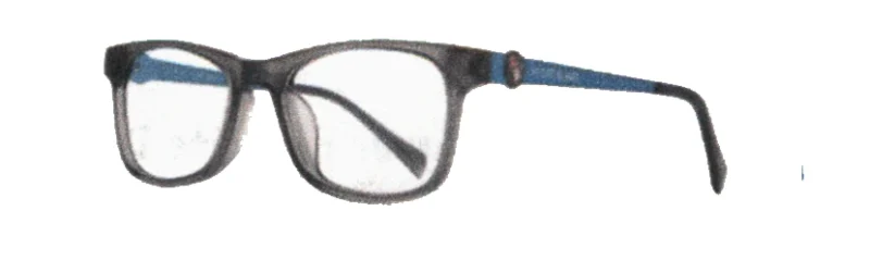 A pair of glasses with blue cords on them.