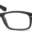 A pair of glasses is shown with no lens.