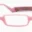 A pair of pink glasses with smiley faces on them.