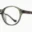 A pair of glasses is shown with the same pattern as the frame.