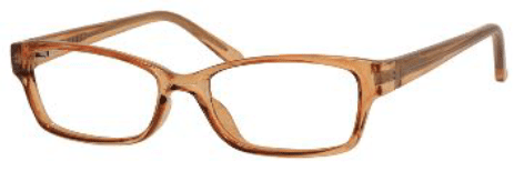 A pair of glasses is shown with no lens.