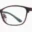 A pair of glasses is shown with the same pattern as the frame.