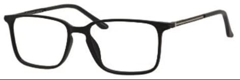 A pair of glasses is shown with no lens.