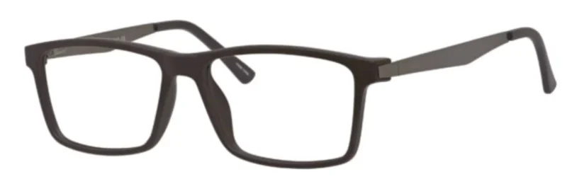 A pair of glasses is shown with no lens.