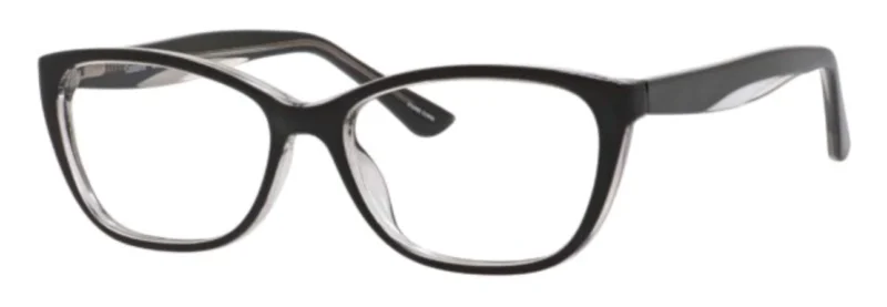 A pair of glasses is shown with the same frame.