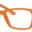 An orange pair of glasses is shown.