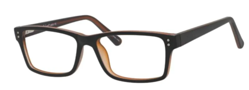 A pair of glasses is shown with no background.