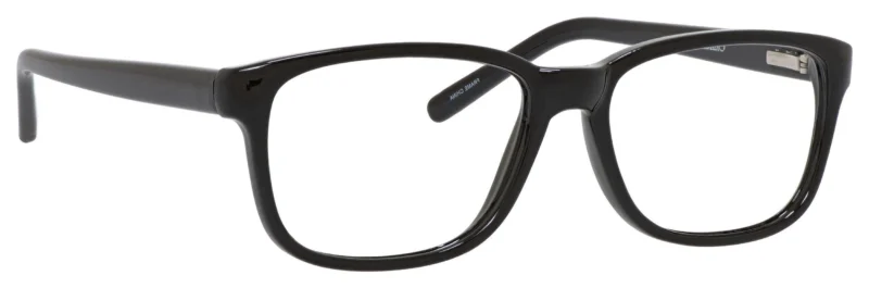 A pair of glasses is shown with the same frame.