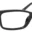 A pair of glasses is shown with no lens.