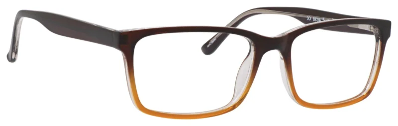 A pair of glasses is shown with the lens off.