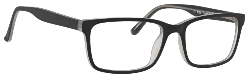 A pair of glasses is shown with the same frame.