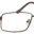 A pair of glasses is shown with no lens.