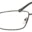 A pair of glasses is shown with no lens.