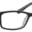 A pair of glasses is shown with no lens.