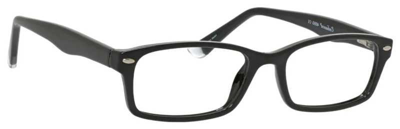 A pair of glasses is shown with no lens.