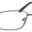 A pair of glasses is shown with no lens.