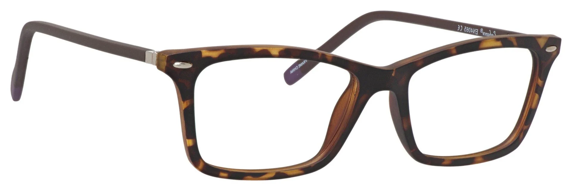 A pair of glasses is shown with the frame closed.