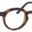 A pair of glasses is shown with no lens.