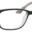 A pair of glasses is shown with the same color as the rim.